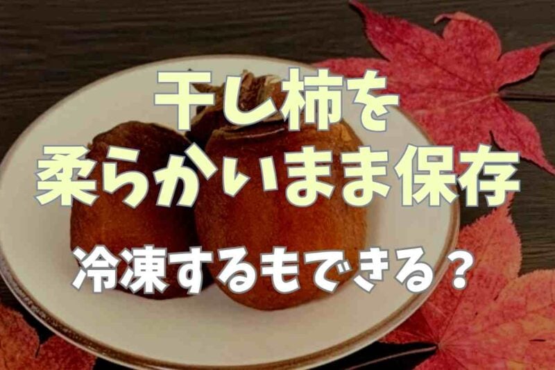 干し柿を柔らかいまま保存する方法は？冷凍保存についても