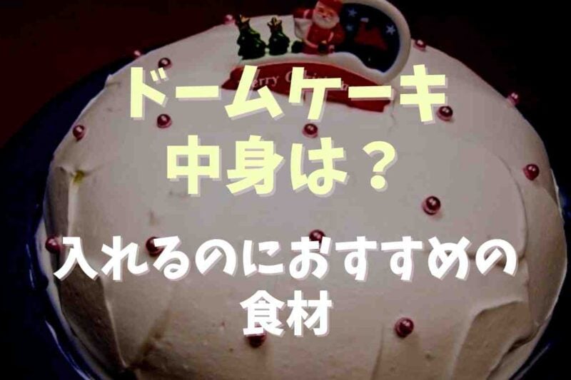 ドームケーキの中身はどうなってる？入れるのにおすすめの食材
