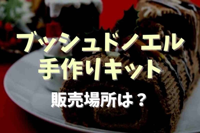 ブッシュドノエルの手作りキットはどこで買える？代用品で簡単に作る方法も