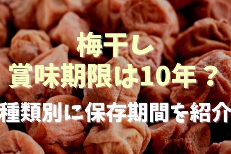 手作り梅干しの賞味期限は10年って本当？食べられる条件と腐ったサインの見分け方