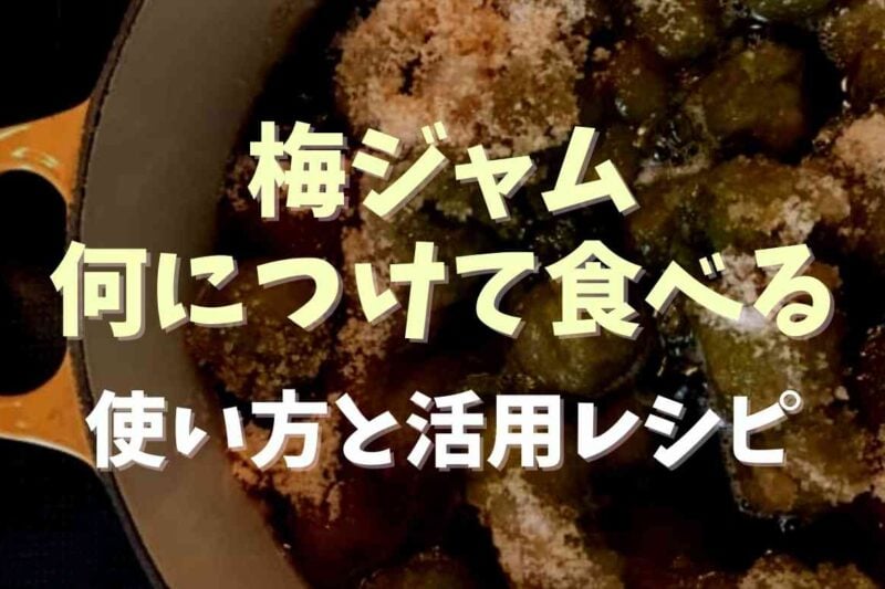 梅ジャムは何につける？使い方や活用レシピも！