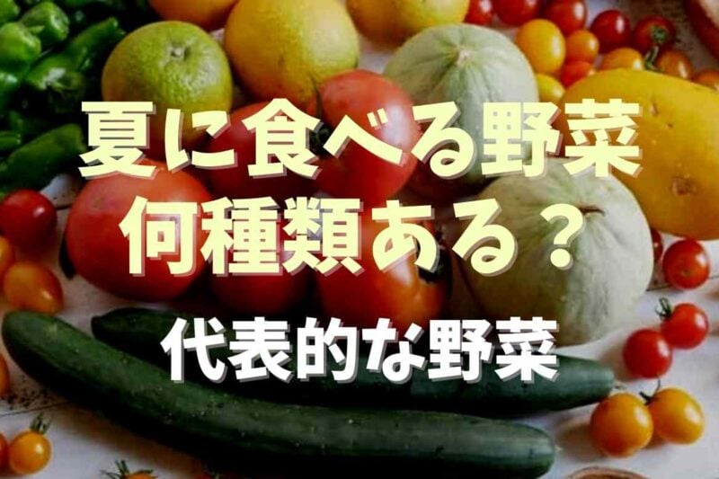 夏に食べる夏野菜は全部で何種類ある？代表的な野菜とおすすめレシピ