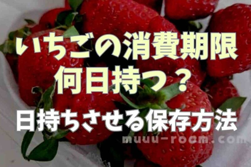 いちごの消費期限はどのくらいで何日持つ？日持ちさせる保存方法も！