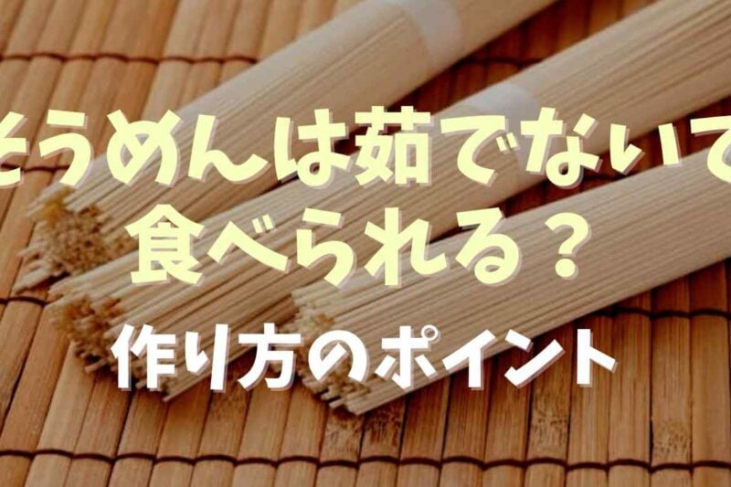 そうめんは茹でないで食べられる？作り方のポイントとアレンジつゆレシピも