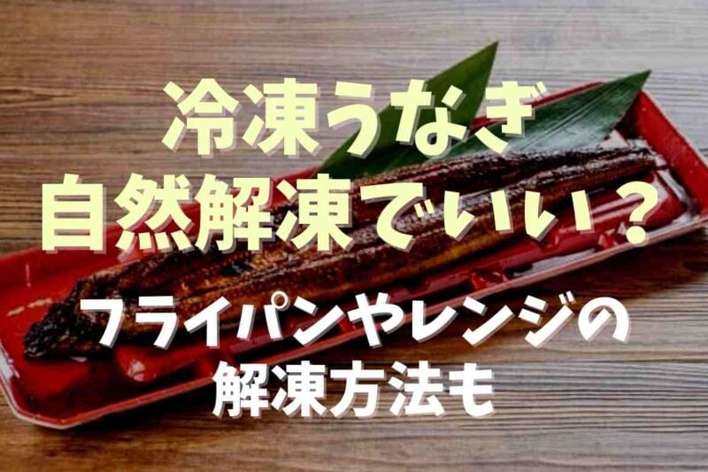 冷凍うなぎは自然解凍でも大丈夫？フライパンでの解凍方法やレンジはだめって本当か調査