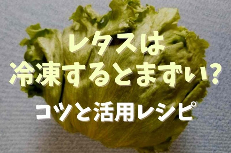 レタスは冷凍するとまずい？冷凍するときのコツと活用レシピも紹介