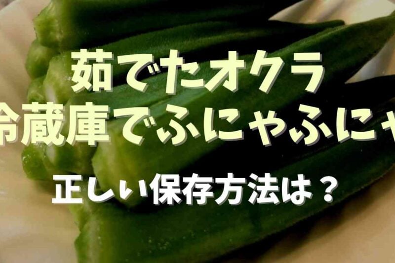 オクラが冷蔵庫でふにゃふにゃになる原因は？正しい保存方法も紹介