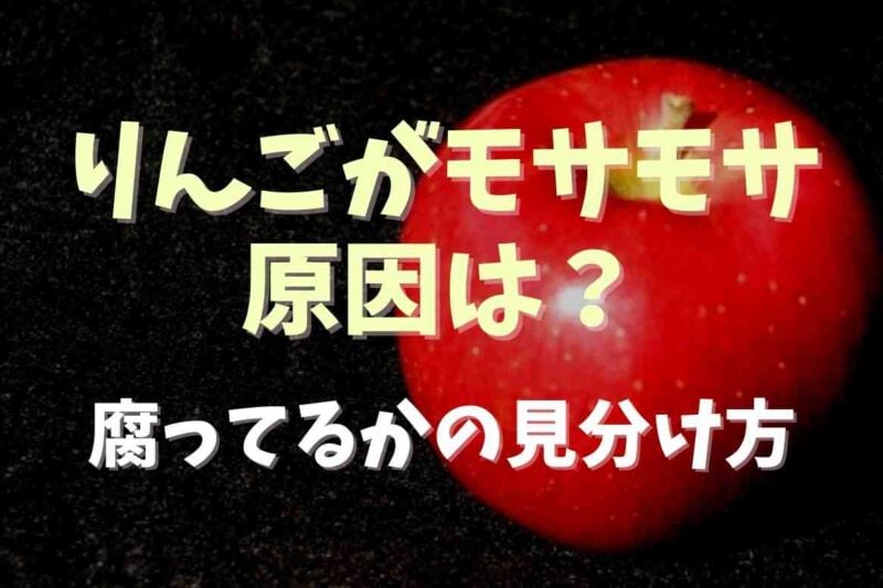りんごがもさもさしてるのはなぜ？腐ってるかの見分け方や品種も調査