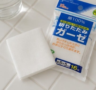 セリア ガーゼ 使ってみた
